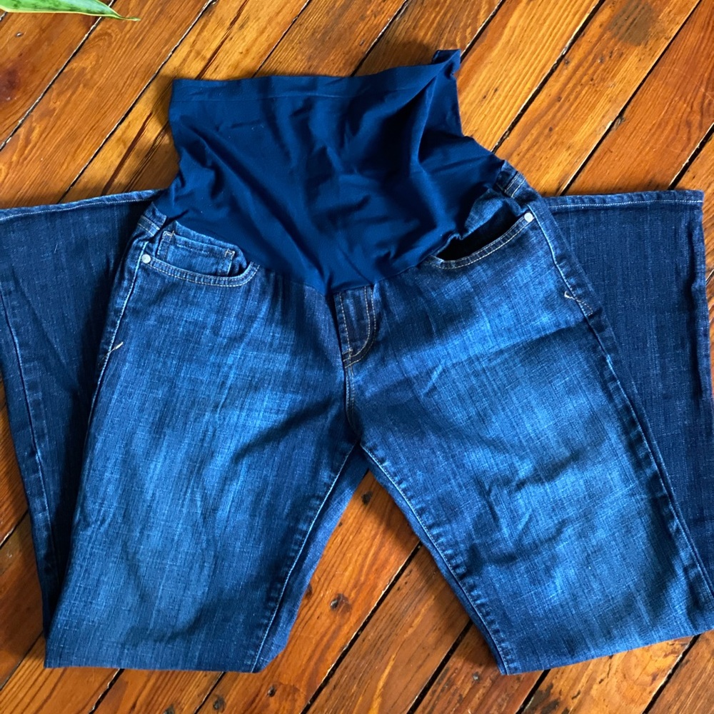 !iT Maternity Flared Jeans Dark Wash Size 31